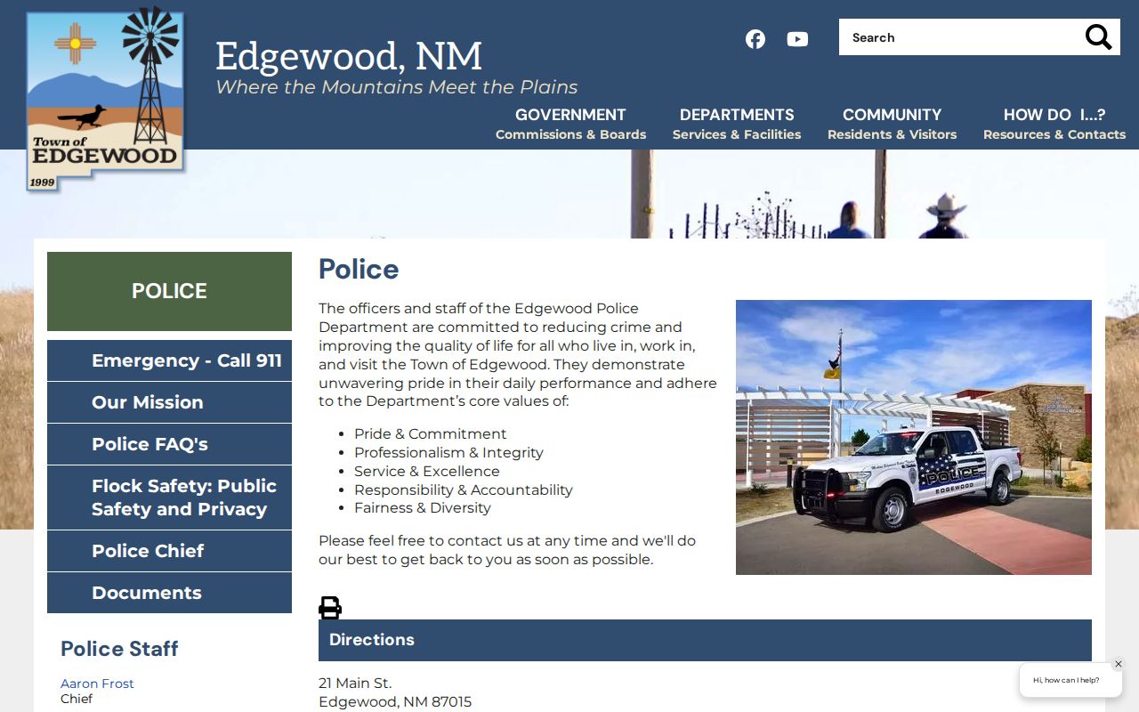 Edgewood Police Department criminal records source